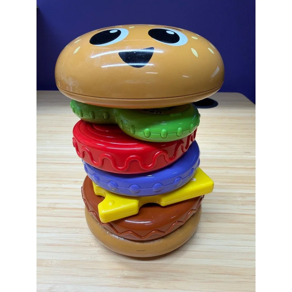 LeapFrog 4-in-1 Learning Hamburger Toy Incomplete Missing Lettuce Piece